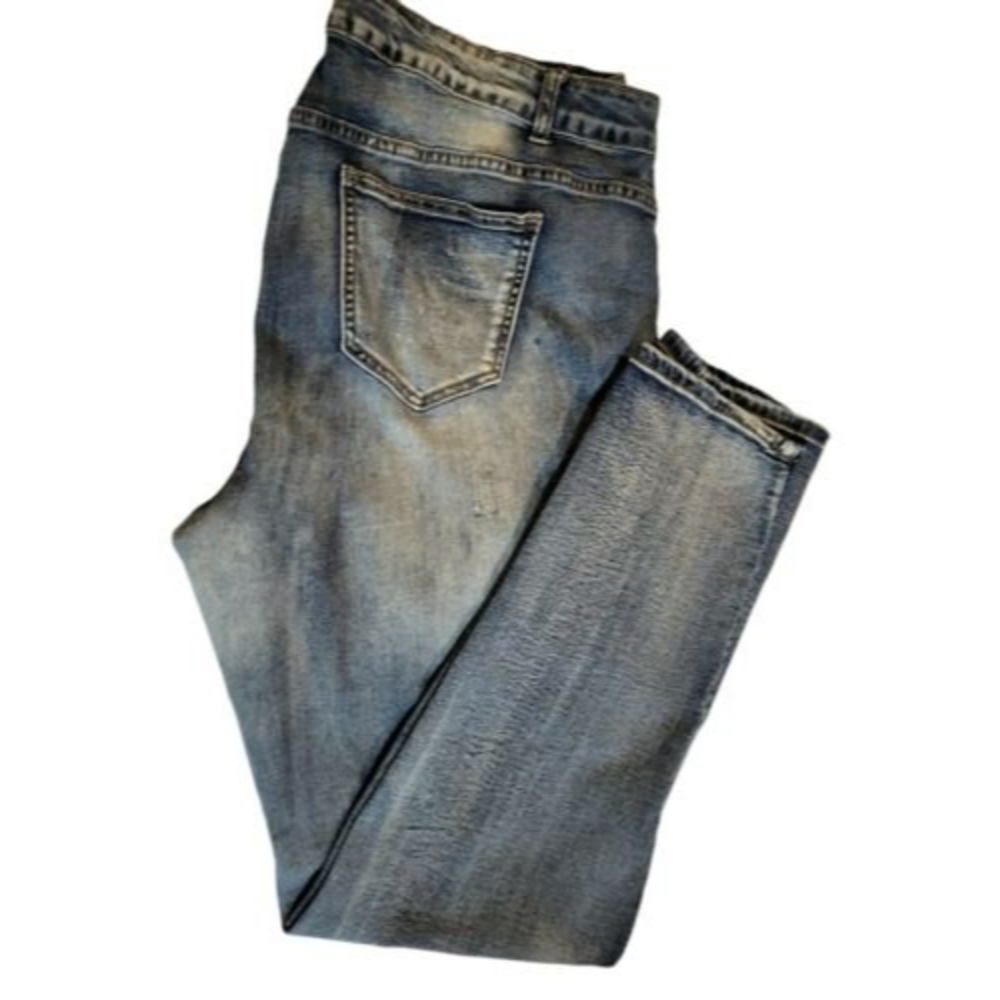 Ashley Stewart Womens Straight Leg Jeans 20R